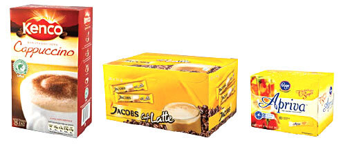 Boxes of Instant Coffee and Drinks